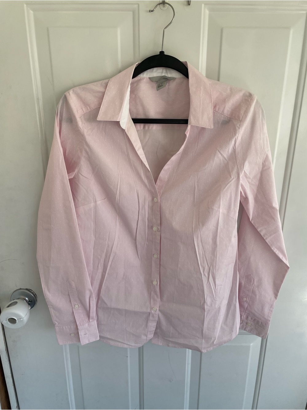 H&M Womens Light Pink Dress Shirt Sz 10